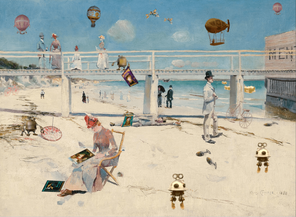 A Holiday at Mentone, 1888 (somewhat altered)