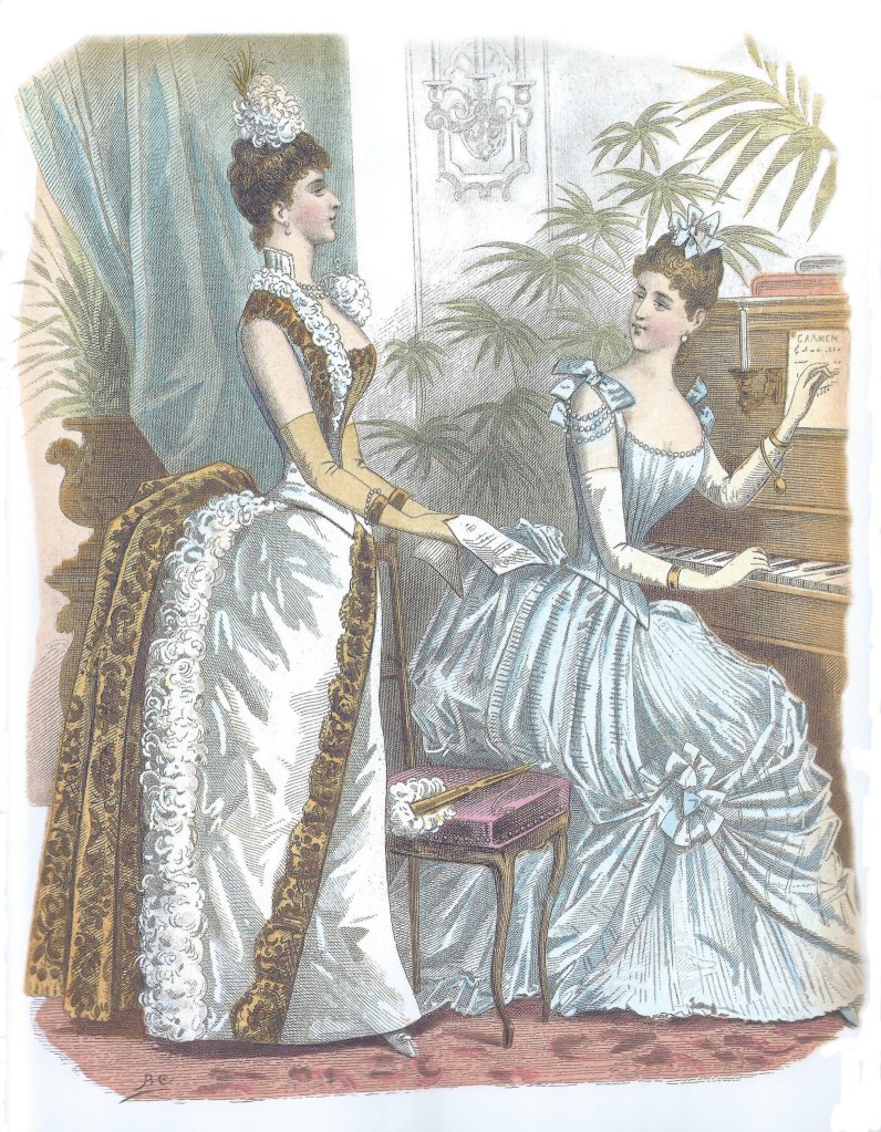 At the piano, Le Journal des Demoiselles,1887