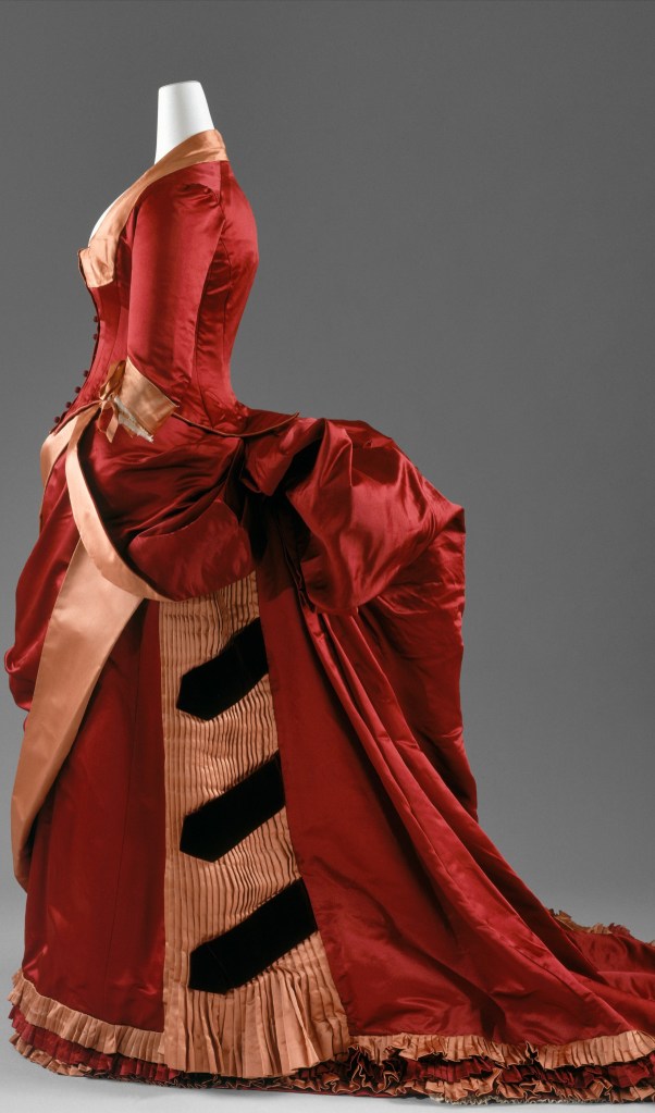 1884-86 Bustled Dinner Dress